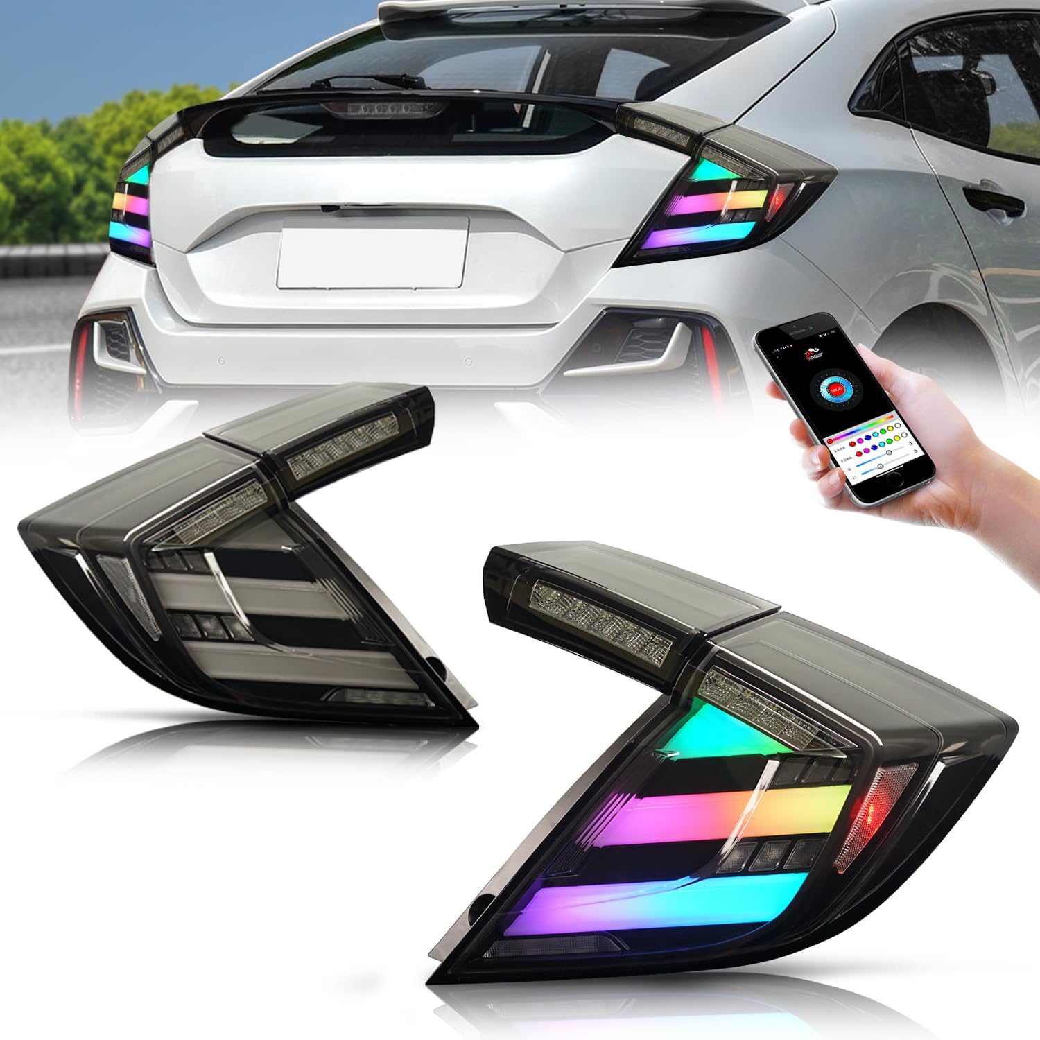 Amazon | Archaic シビック ハチバック FK7 FK8 typer テールランプ 全